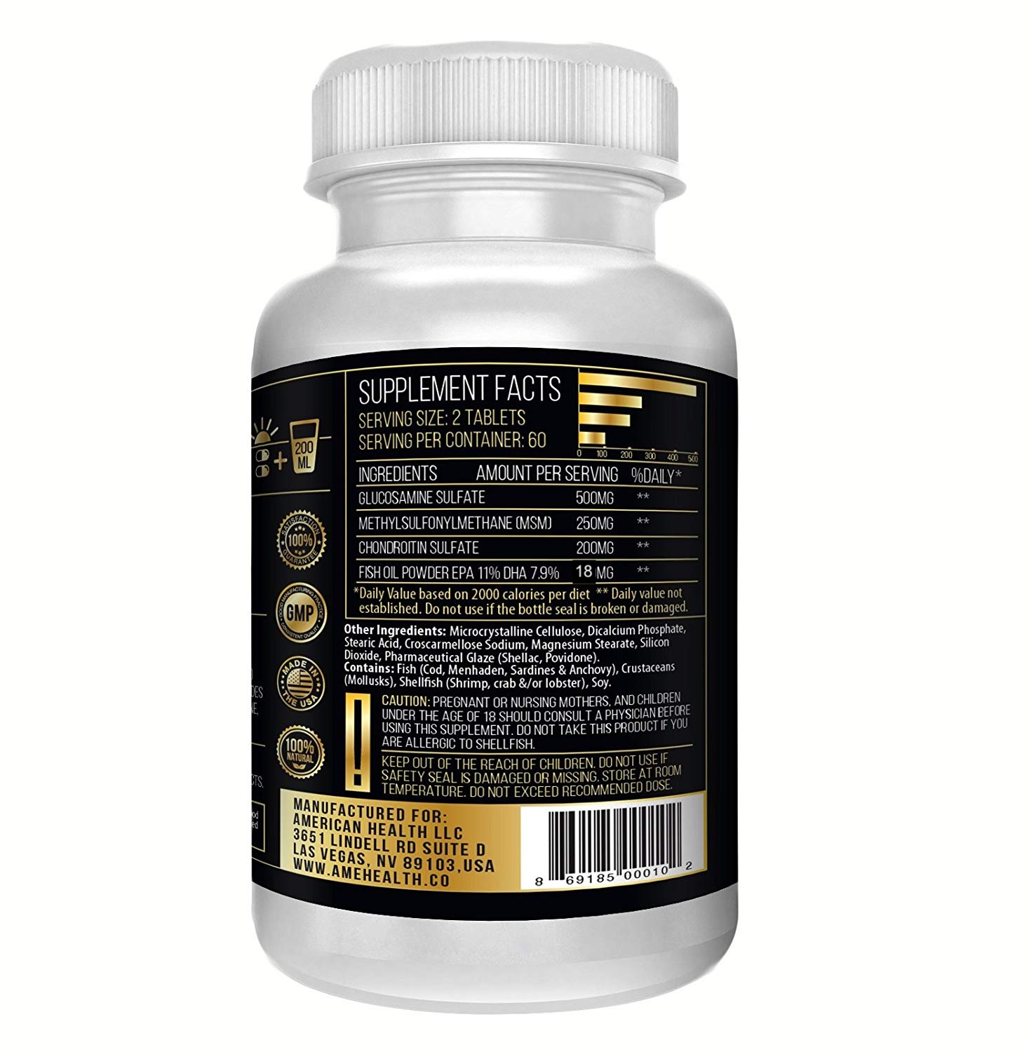 Actif Joint 4-in-1 Maximum Strength, Made in USA, 120 count - Image 2
