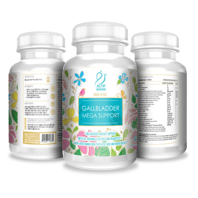 ACTIF Gallbladder Mega Support with 25+ Factors, 10 Billion CFU