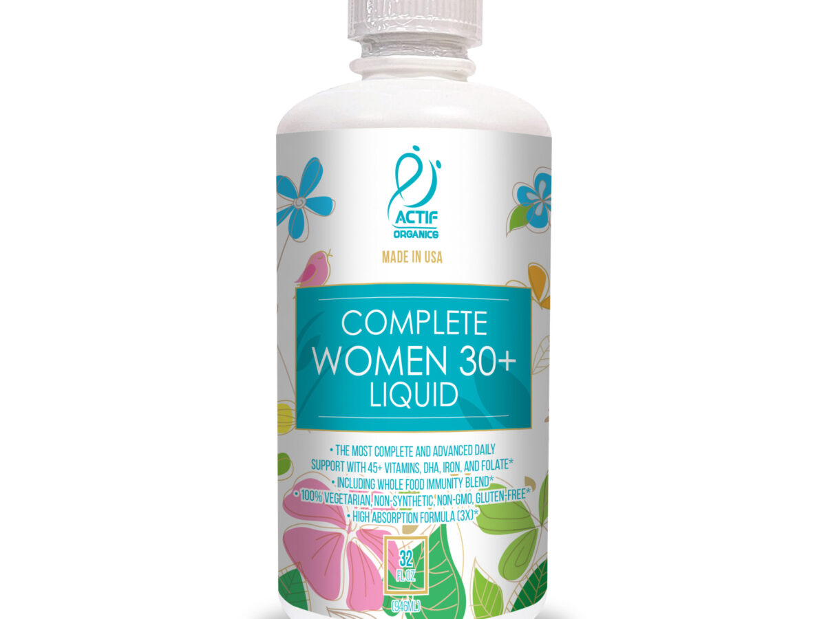 ACTIF Liquid Daily Multivitamin for Women Age 30+ with 40+