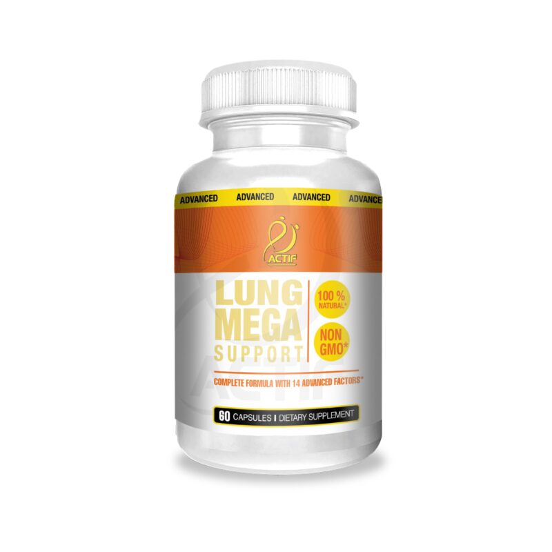 Actif Lung Support with 15+ Advanced Factors - Non-GMO, Fast-Acting, Made in USA, 90 Count
