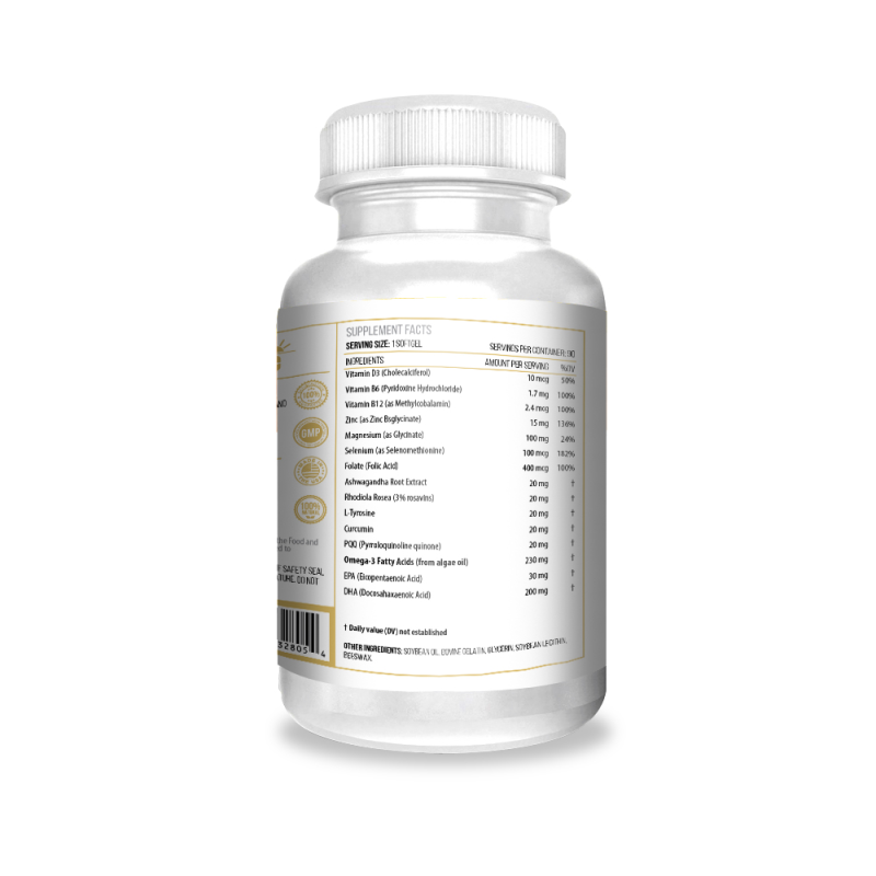 Actif Pituitary Gland Mega Support with 10+ Advanced Factors for Brain Health - Non-GMO, Fast-Acting, Made in USA, 90 Count - Image 4