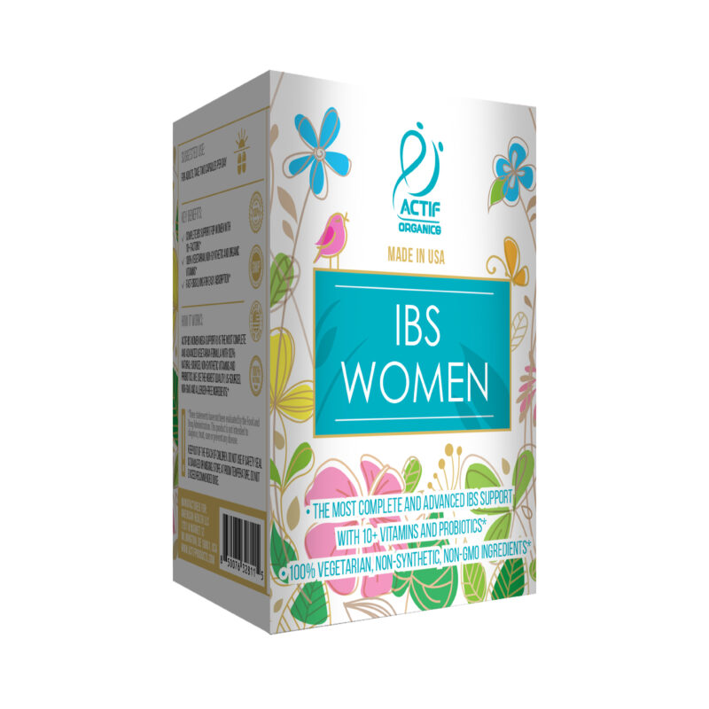 Actif IBS Women Mega Support - Fast Relief for Abdominal Pain, Bloating, Gas - Non-GMO, Made in USA, 60 Count - Image 6