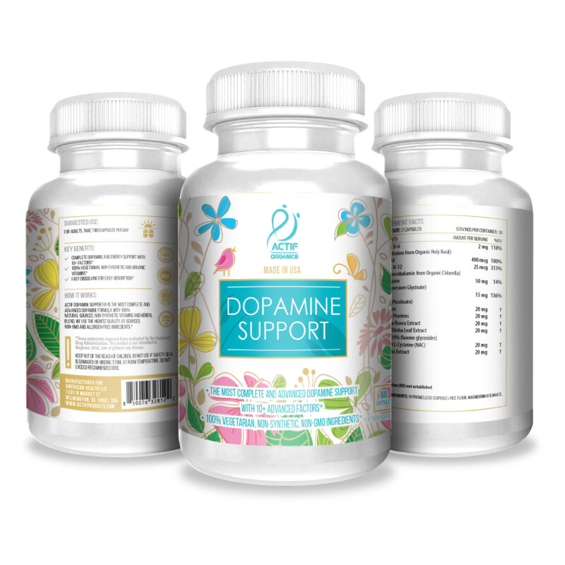 Actif Dopamine 10+ Support for Mental Health and Energy - Non-GMO, Fast-Acting, Made in USA, 60 Count - Image 5