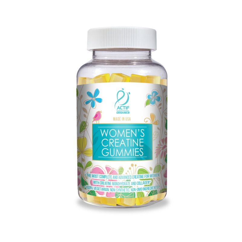 ACTIF Women's Creatine Gummies with Advanced Factors - Non GMO, Made in USA, 90 Count
