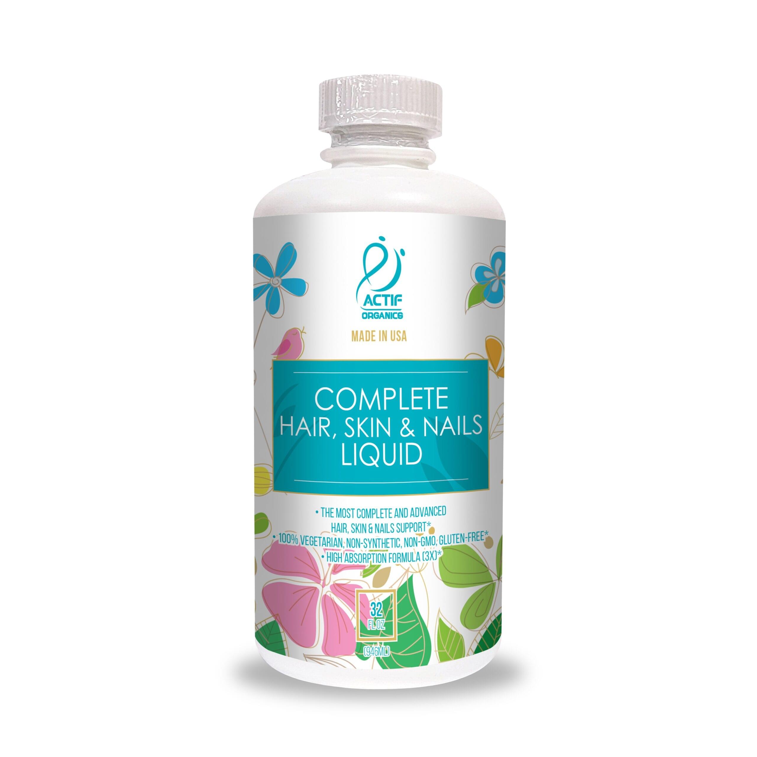 ACTIF Collagen Liquid with Advanced Factors - Non GMO, Made in USA, 32oz