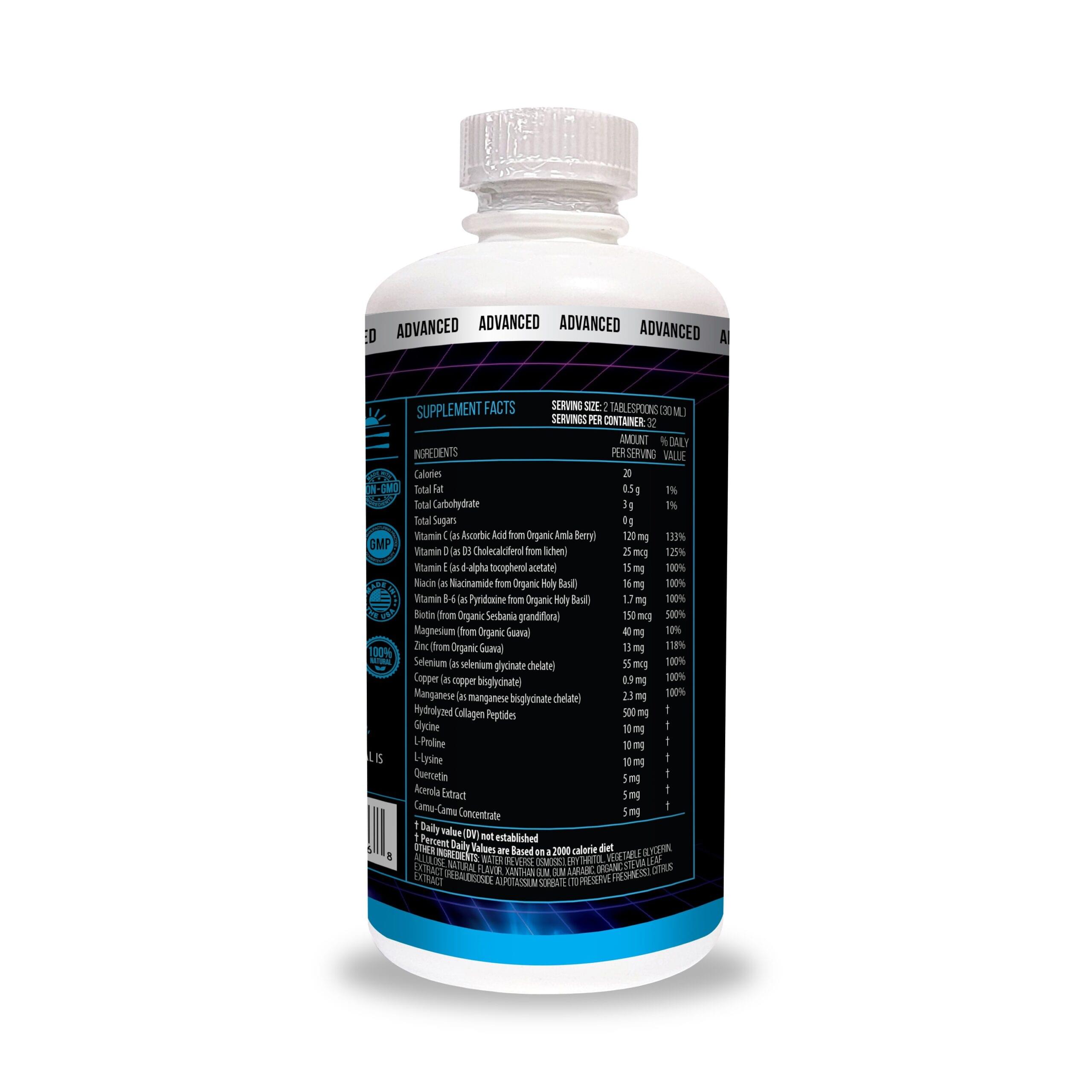 ACTIF Complete HAIR Growth for Men Liquid with 10+ Advanced Factors - Non GMO, Made in USA, 32oz - Image 3